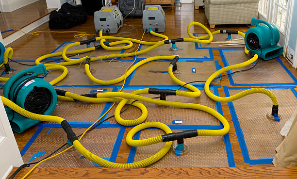 Professional Water Damage Restoration technician working in Brooklyn, WI